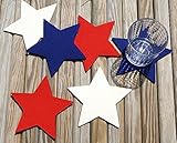 Fourth of July Star Drink Coasters 5mm Thick Merino
