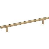 Amerock | Cabinet Pull | Golden Champagne | 7-9/16 inch (192 mm) Center to Center | Bar Pulls | 1 Pack | Drawer Pull | Drawer