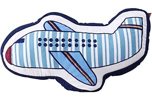 ABREEZE Airplane Shaped Pillow Decorative Pillows Bed Decor Little Girls Boys Toy Cute Room Decor & Plane Pillow for Bedroom Sofa Chair