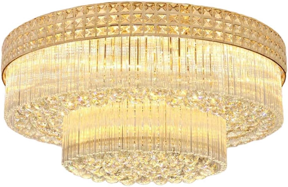 modern led colour crystal ceiling light
