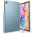 Ringke Fusion Case [Built-in Pen Holder] Compatible with Samsung Galaxy Tab S6 Lite Case 10.4 Inch 2024/2022 / 2020, Transparent Hard Back Shockproof Cover - Clear