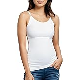 Padded Camisole No Bra Tank Top Cotton Blend Cami
