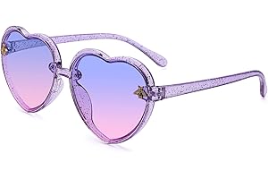 Pro Acme Heart Sunglasses Kids for Toddler Girls Age 3-10 Shaped Bee Cute Fashion Sunnies