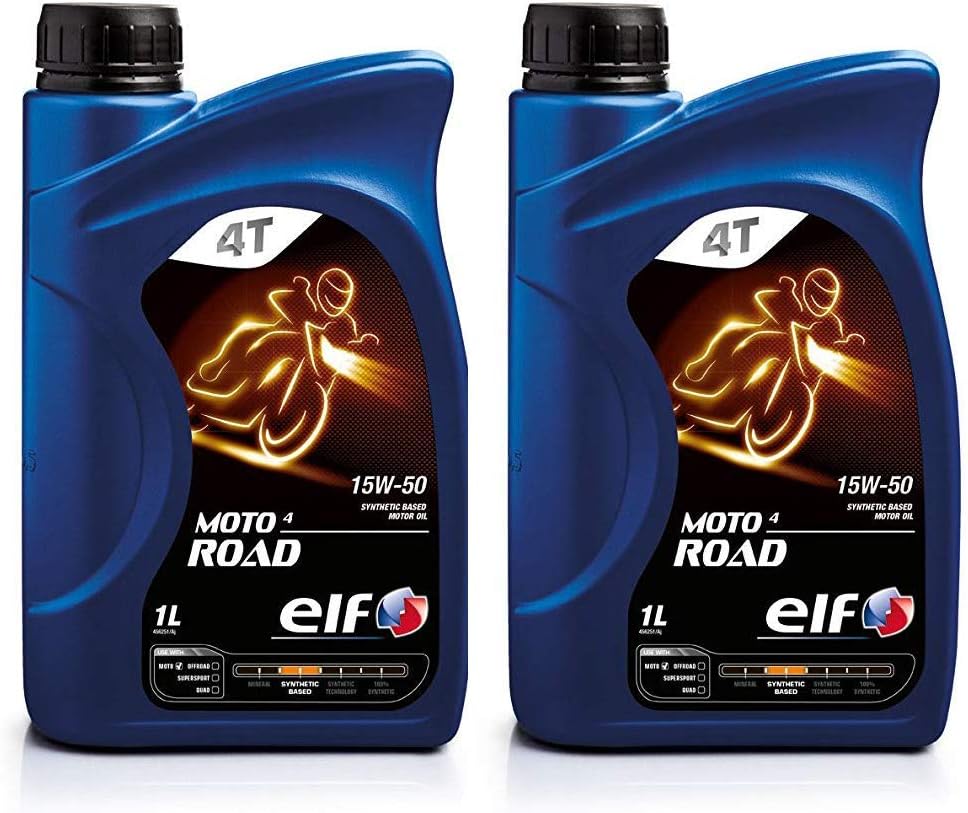 Elf Moto 4 Road 15w50 Motorcycle Bike Engine Oil 2 Litre