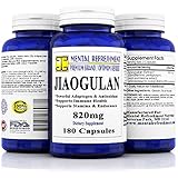 Mental Refreshment: Pure Jiaogulan - 180 capsules - Adaptogen, Supports Stamina & Endurance, Immune System & Cardiovascular Health.