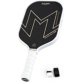 ZALRYN 16mm 3K Raw Carbon Fiber Foam Core Pickleball Paddle, USAPA Approved | Lightweight, Large Sweet Spot, Superior Durability, Excellent Elasticity, High Power, Comfort Grip, Ideal gift for All Levels