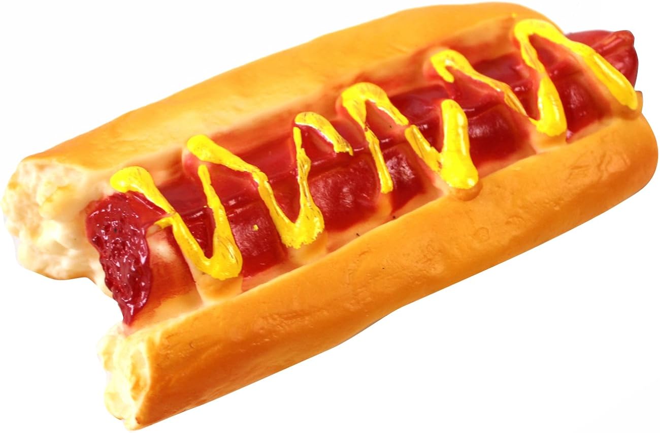 hot dog squeaky toy