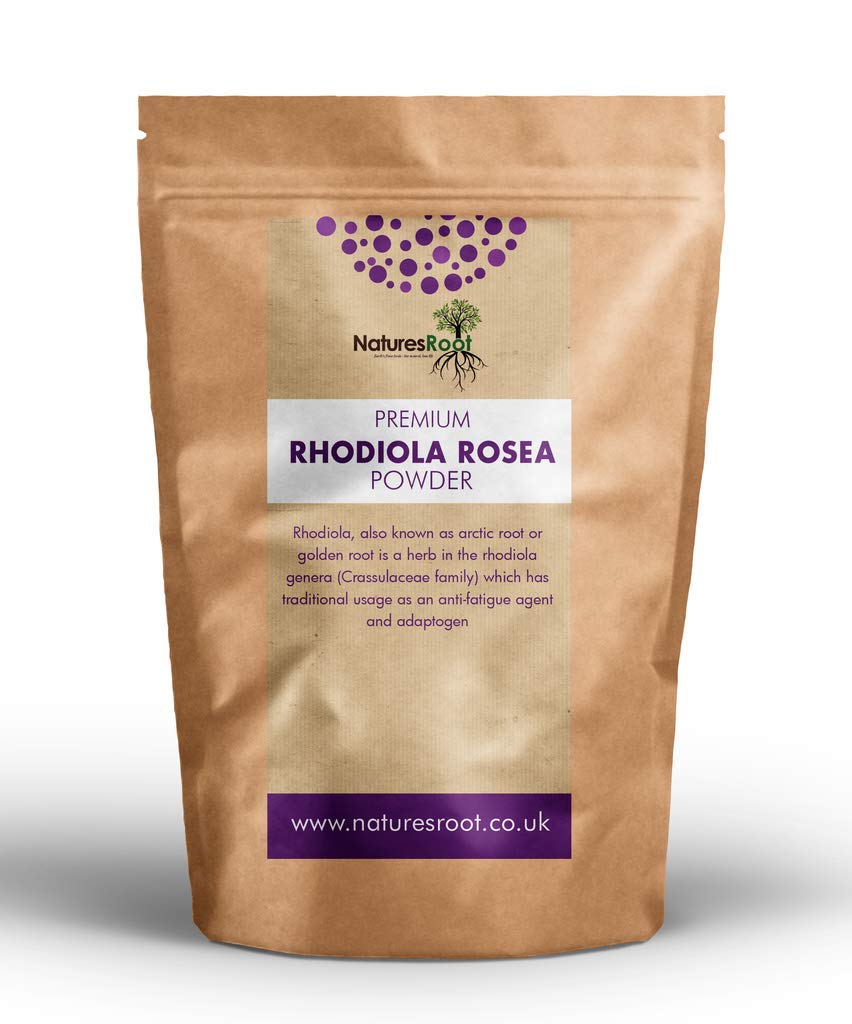 Nature’s Root Rhodiola Rosea Powder 500g - Adaptogenic Superfood | Energy Booster| Golden Root | 100% Vegan | High-Dose