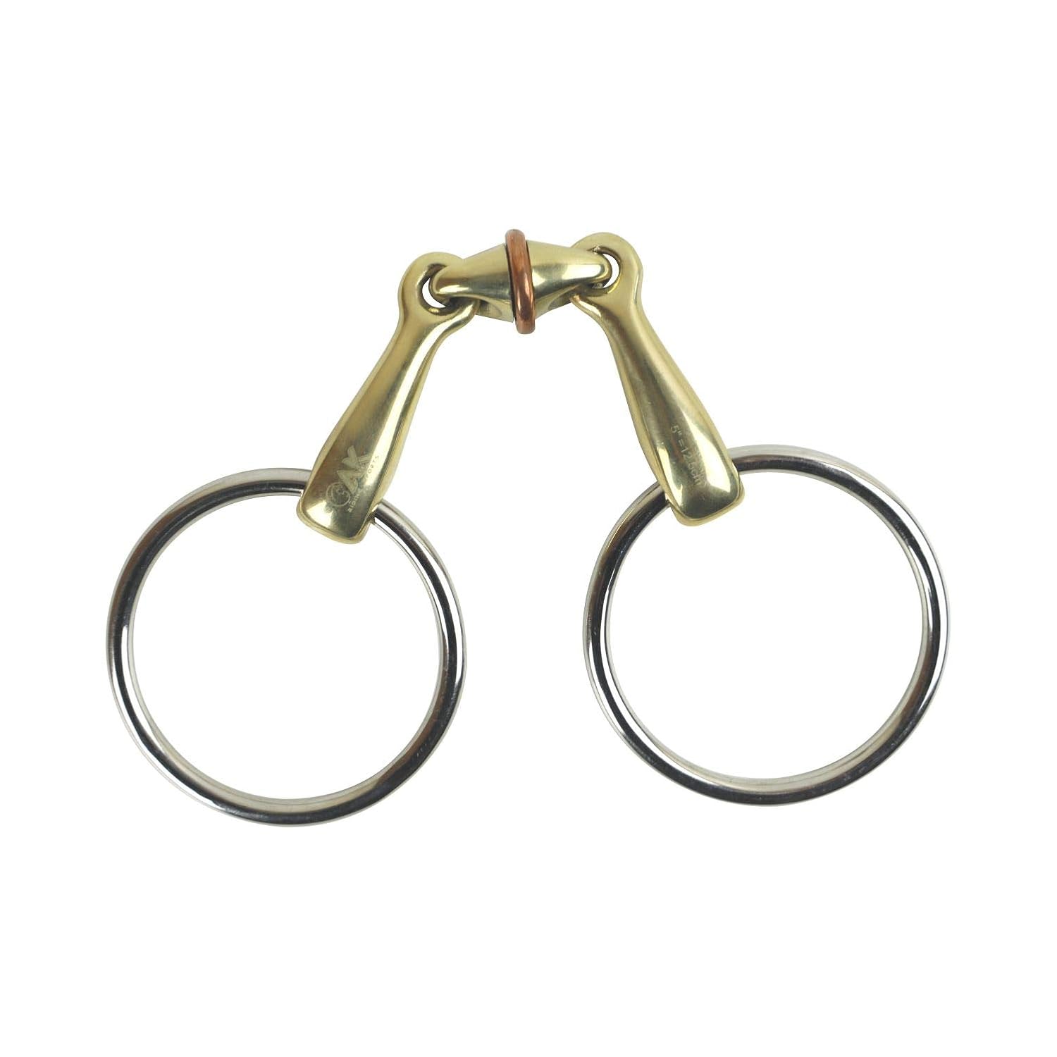 AK Loose Ring Lozenge with Cooper Roller Middle Link in German Silver AKRS-2625 (5.0", German-Silver) - Image 3