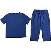 Tropi Men's Scrub Sets Uniforms for Men 6952-GALAXY BLUE-XXL