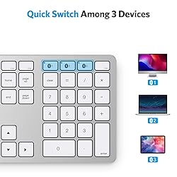OMOTON Bluetooth Keyboard Compatible with Mac, with