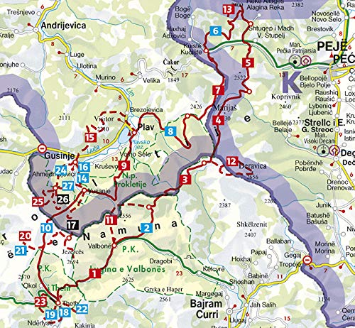 Peaks Of The Balkans Map Peaks Of The Balkans: Albanien, Kosovo Und Montenegro. Alle Etappen Mit  Gps-Tracks: Amazon.co.uk: Bosse, Max, Bosse-Steinweg, Kathrin:  9783763344918: Books