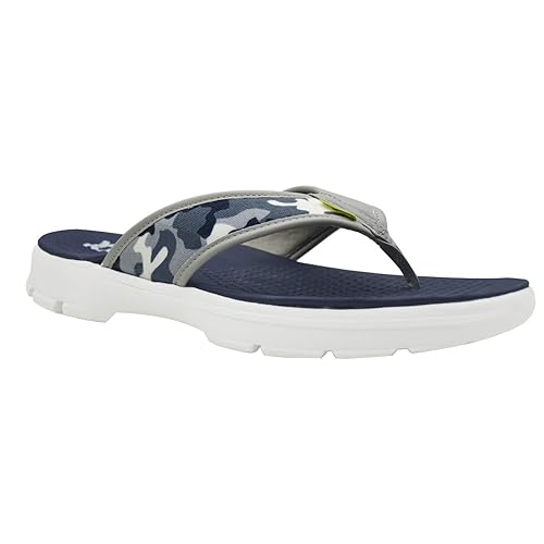 mens grey flip flops