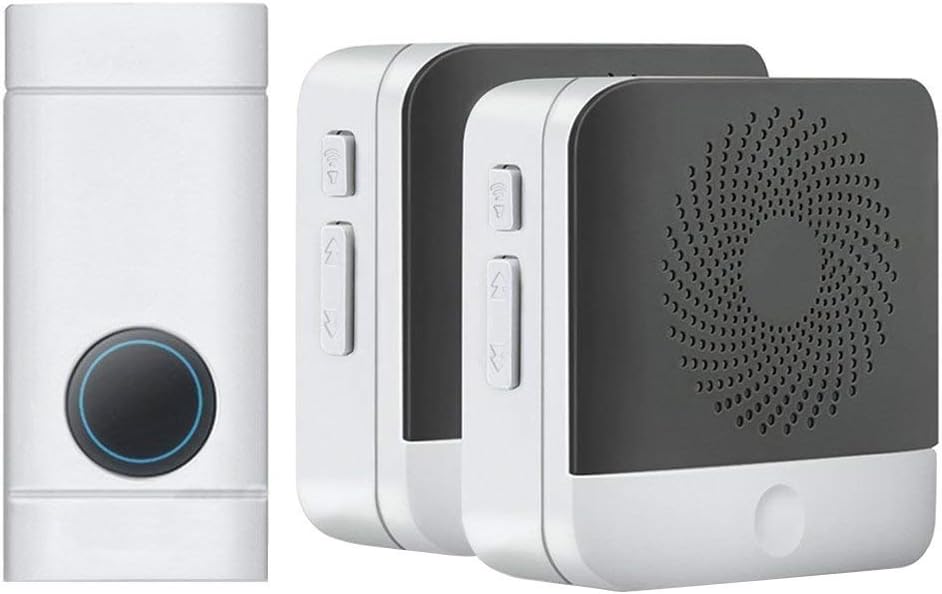[UPGRADED 2018]Wireless Doorbells for Home -Kapoo Waterproof Doorbell Chimes Kits-1000 feet Range Doorbell Wireless Doorbells with 52 Chimes and 4 Adjustable Volume Levels, 2 Receiver & 1 Push Button
