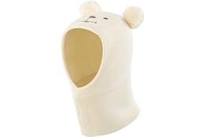 LLmoway Baby Toddler Kids Winter Hats Warm Windproof Knit Scarf Hood Fleece Hat