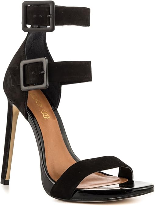 Amazon.com | ALDO Larerrassa - Black Nubuck | Sandals