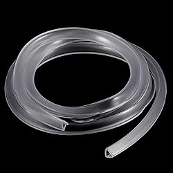 uxcell U Channel Edge Trim, 8.2ft Length Rubber