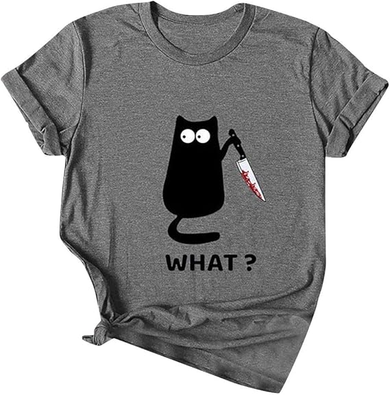 Amazon ハロウィン Tシャツ Chenyoulan レディース 猫柄 トップス 半袖 Oネック ゆったり 上着 カットソー 面白い インナー 創意デザイン 個性 おしゃれ 仮装 可愛い Halloween 万聖節 人気 学園祭 文化祭 演出 デート プレゼント Tシャツ カットソー 通販 Amazon ハロウィン Tシャツ Chenyoulan レディース 猫柄 トップス 半袖 Oネック ゆったり 上着 カットソー 面白い インナー 創意デザイン 個性 おしゃれ 仮装 可愛い Halloween 万聖節 人気 学園祭 文化祭 演出 デート プレゼント Tシャツ カットソー 通販