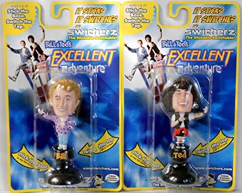 Bill &amp; Ted's Excellent Adventure Ted &amp; Bill 2 Figure Bundle - 2005 Swicherz Bill &amp; Ted's Excellent Adventure Series