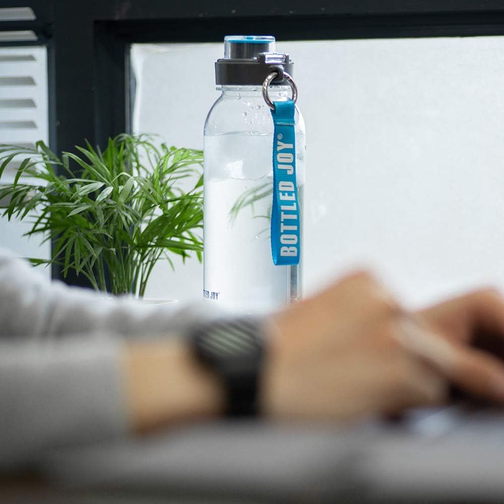 BOTTLED JOY 32oz Water Bottle, BPA Free Water Bottle with Motivational Time Marker Reminder Leak-Proof 1L Drinking Bottle Tritan Sports Bottle for Camping Workouts Gym and Outdoor Activity : Sports & Outdoors