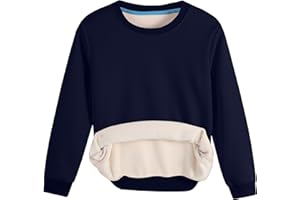 PHEDREW Kids Fleece Sweatshirt Crewneck Long Sleeve Pullover Sweatshirt Boys Girls Tops for Toddlers(Age 2-14)