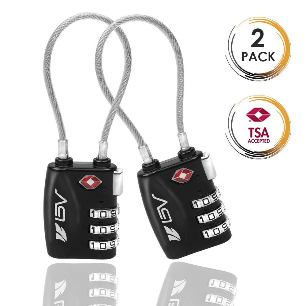 TSA Approved Luggage Travel Lock 2 Pack SetYourOwn Combination Lock
