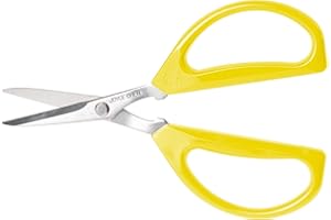 Joyce Chen Original Unlimited Kitchen Scissors All Purpose Kitchen Shears with Comfortable Handles, Yellow