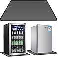 Mini Fridge Silicone Mat with Convex Edge - 24''x24''x0.5'' - Mini Fridge Freezer Under Mat prevents appliance leaks and spills, providing the ultimate floor protection for appliances (grey)