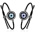 TOTWOO Long Distance Touch Bracelets for Couples, Vibration & Light up for Love Couples Bracelets | Long Distance Relationship Gifts for Girlfriend Bluetooth Pairing Jewelry