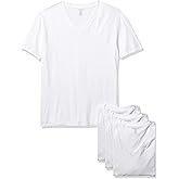 Nautica Mens 4 Pack Cotton V-Neck T-Shirts Undershirts