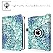Fintie Case for iPad Pro 9.7-360 Degree Rotating Stand Protective Cover with Smart Stand Cover Auto Sleep/Wake Feature for iPad Pro 9.7 Inch (2016 Version), Emerald Illusions