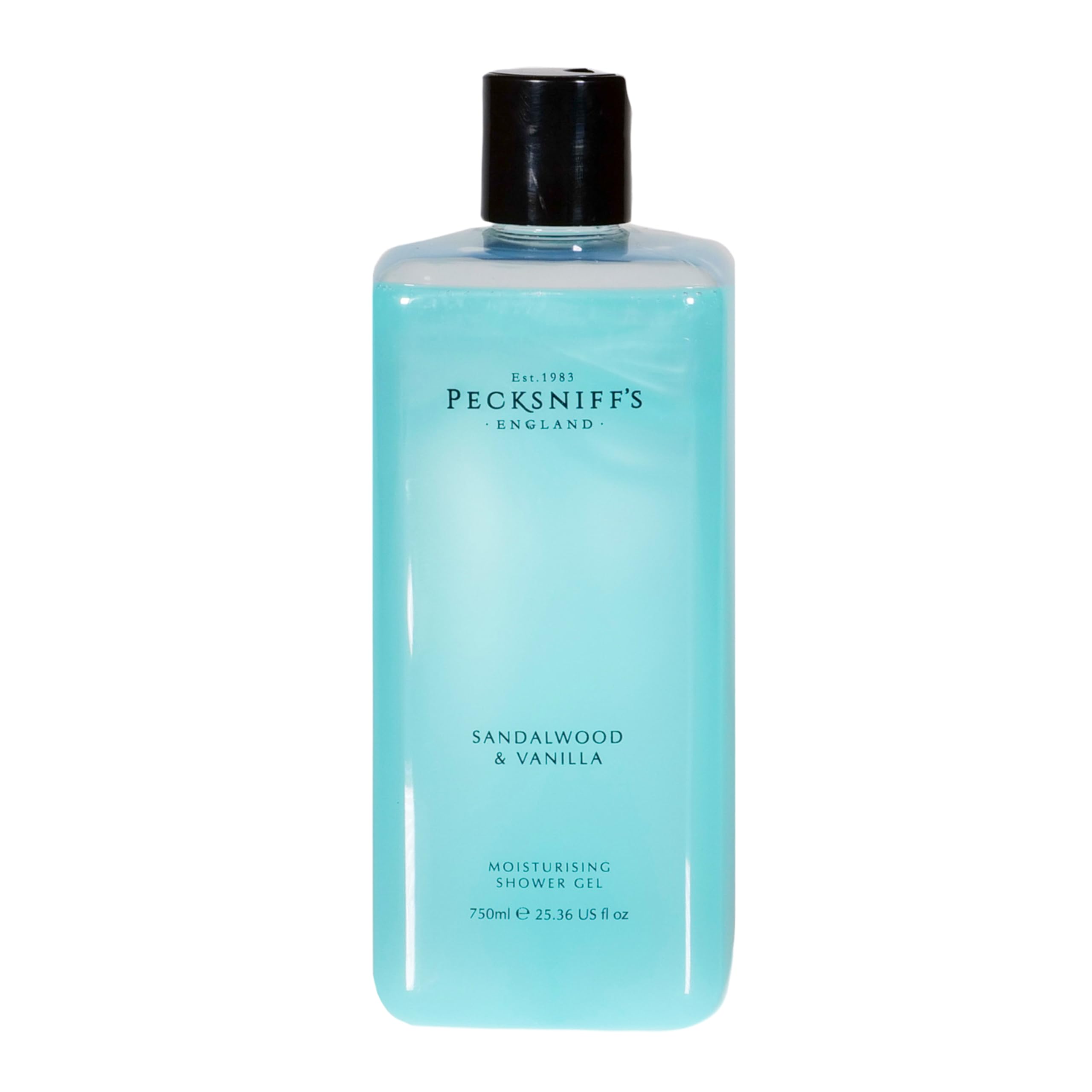 Moisturising Shower Gel - Liquid Body Wash for Soft Skin, Natural, Revitalising for Men and Women, Hydrates and Moisturises, Cruelty Free, Gift of Luxury (Sandalwood & Vanilla) (750ml) - Pecksniff’s