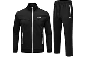 Rdruko Men's Tracksuit Sweatsuits 2 Piece Set Athletic Jogging Gym Activewear Sweat Track Suits Sets