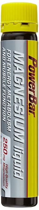 PowerBar Liquid Magnesium – Mit 250mg Magnesium-Citrat und Vitamin B6 pro Ampulle – Ohne Aspartam, Glutenfrei und Vegan – (20