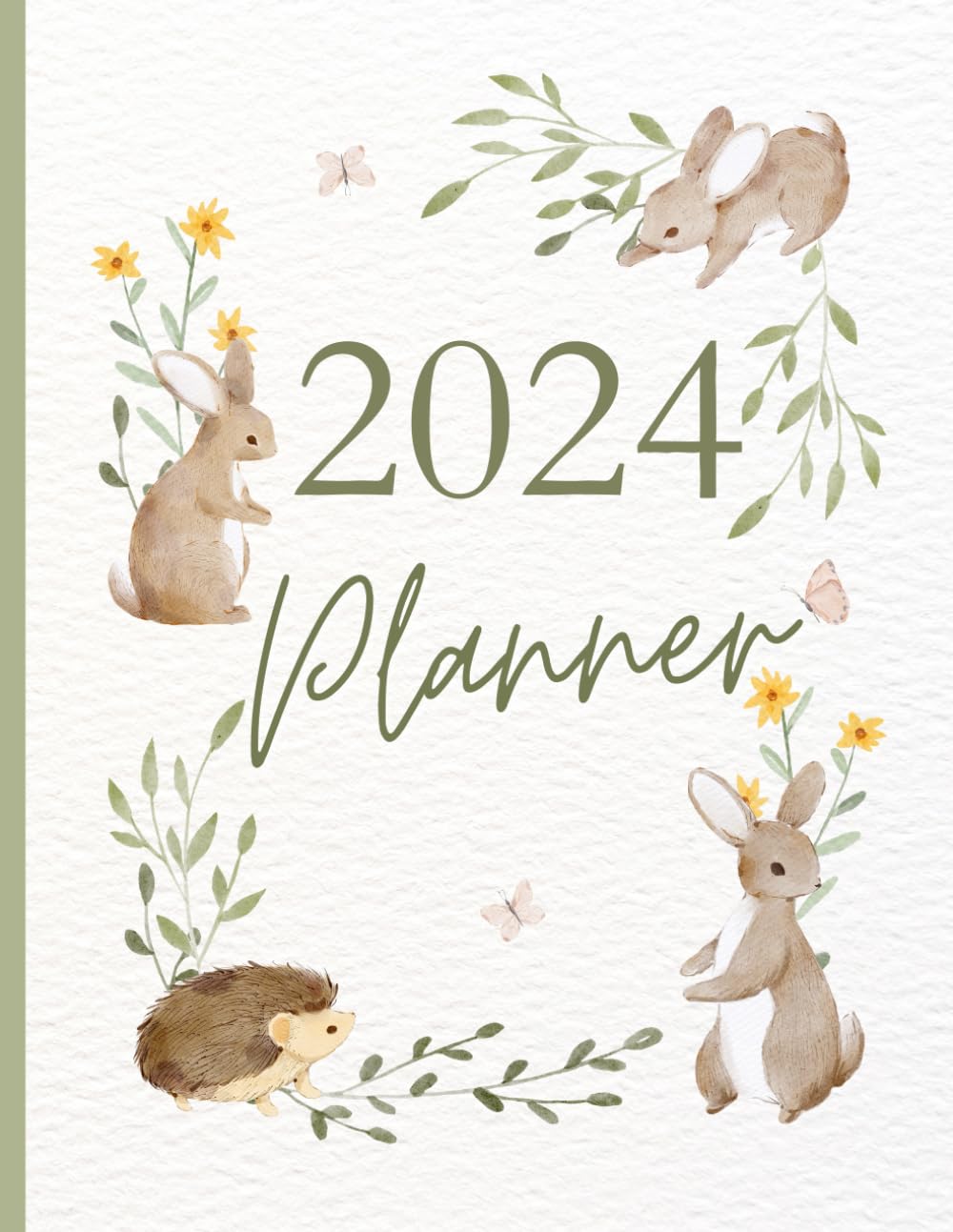 2024 Planner: Monthly calendar, meal plan, shopping list, weekly to do, habit tracker, mindful colouring