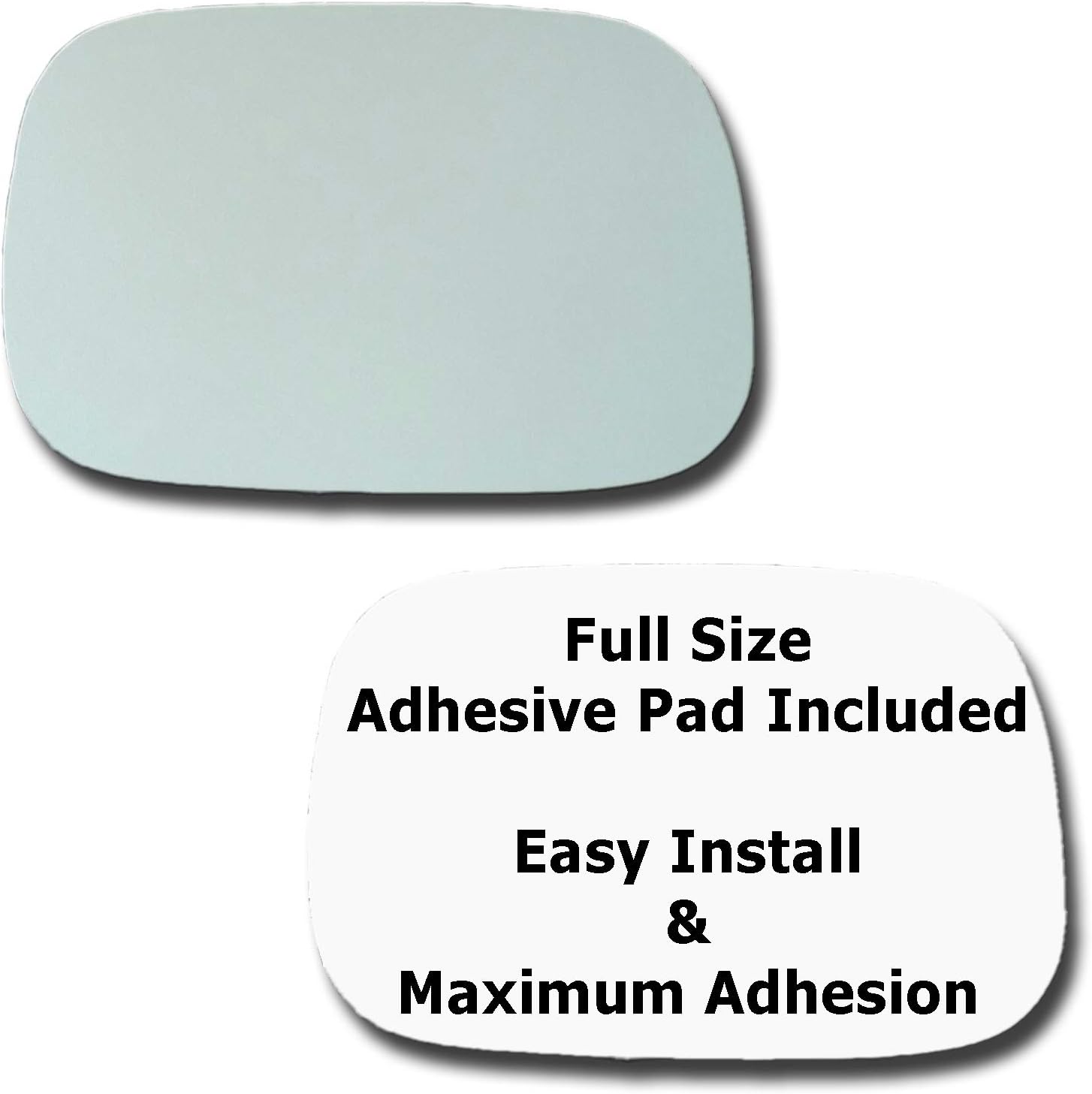 Mirror Glass + Full Size Adhesive Pad for 2005-2010 Toyota Avalon Driver Side Replacement