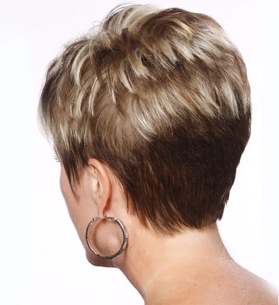Amazon Com Dukkl European And American Wig Female Oblique Bangs