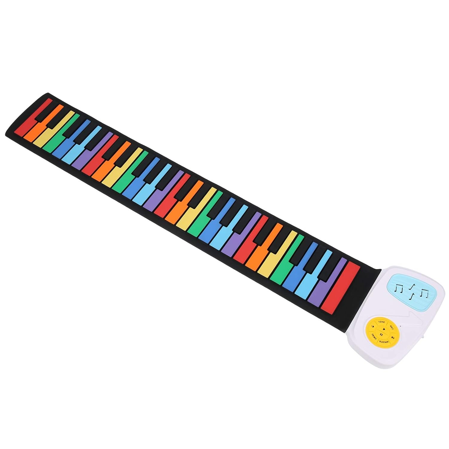 49 Keys Roll Up Piano Portable Electronic Multi‑Colors Hand Roll Piano