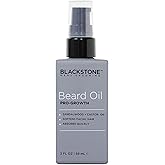 Blackstone Men's Grooming Beard Oil Pro-Growth for Men –Beard Oil with Sandalwood & Castor Oil | Beard Softener, Absorbs Quickly | Beard Care Conditioner for Men (2 Oz)