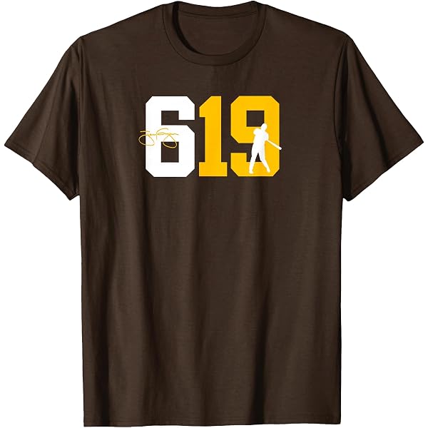 Amazon.com: San Diego 619 Vintage 90's Baseball Style T-Shirt