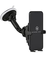 Wicked Chili Auto Halterung mit Kugelgelenk für Apple iPhone XS/X / 8/7 / 6 / SE / 5 Apple KFZ Handy Autohalterung Smartphone Scheibe (Made in Germany, Hülle & Case Friendly)