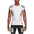 Nike Mens Pro Combat Hyperstrong 3.0 Compression 4-pad Football Shirt-White-Large