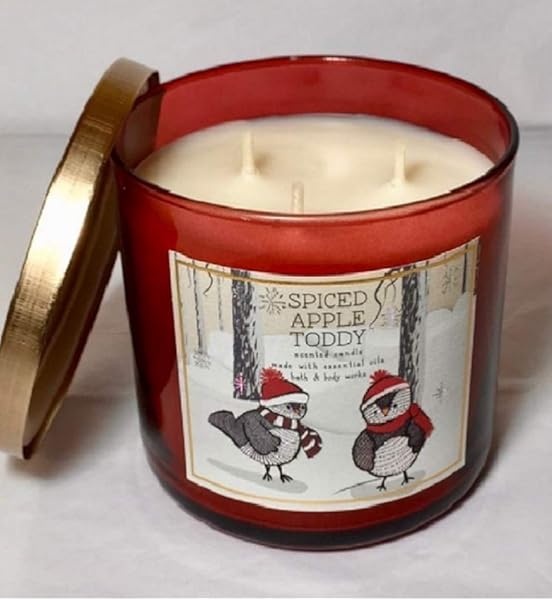 Amazon Com Bath And Body Works Frosted Cranberry 3 Wick Candle 2019 Home Kitchen