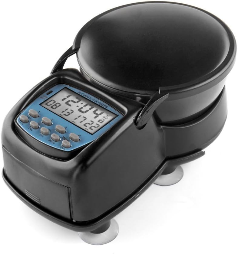 Automatic Fish Feeder with LCD Display Amazon.co.uk Pet Supplies