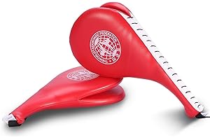 Taekwondo Double Kick Pad, 1 Pair of Target Tae Kwon Do Karate Kickboxing Training TKD Kicking Pad Double Face Kick Foot Pad 