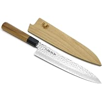 Yoshihiro VG10 46 Layers Hammered Damascus Nakiri Japanese