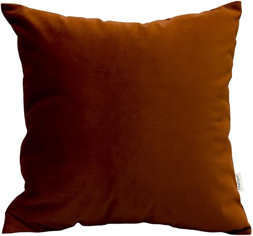 Amazon Com Tangdepot Solid Velvet Throw Pillow Cover Euro Sham