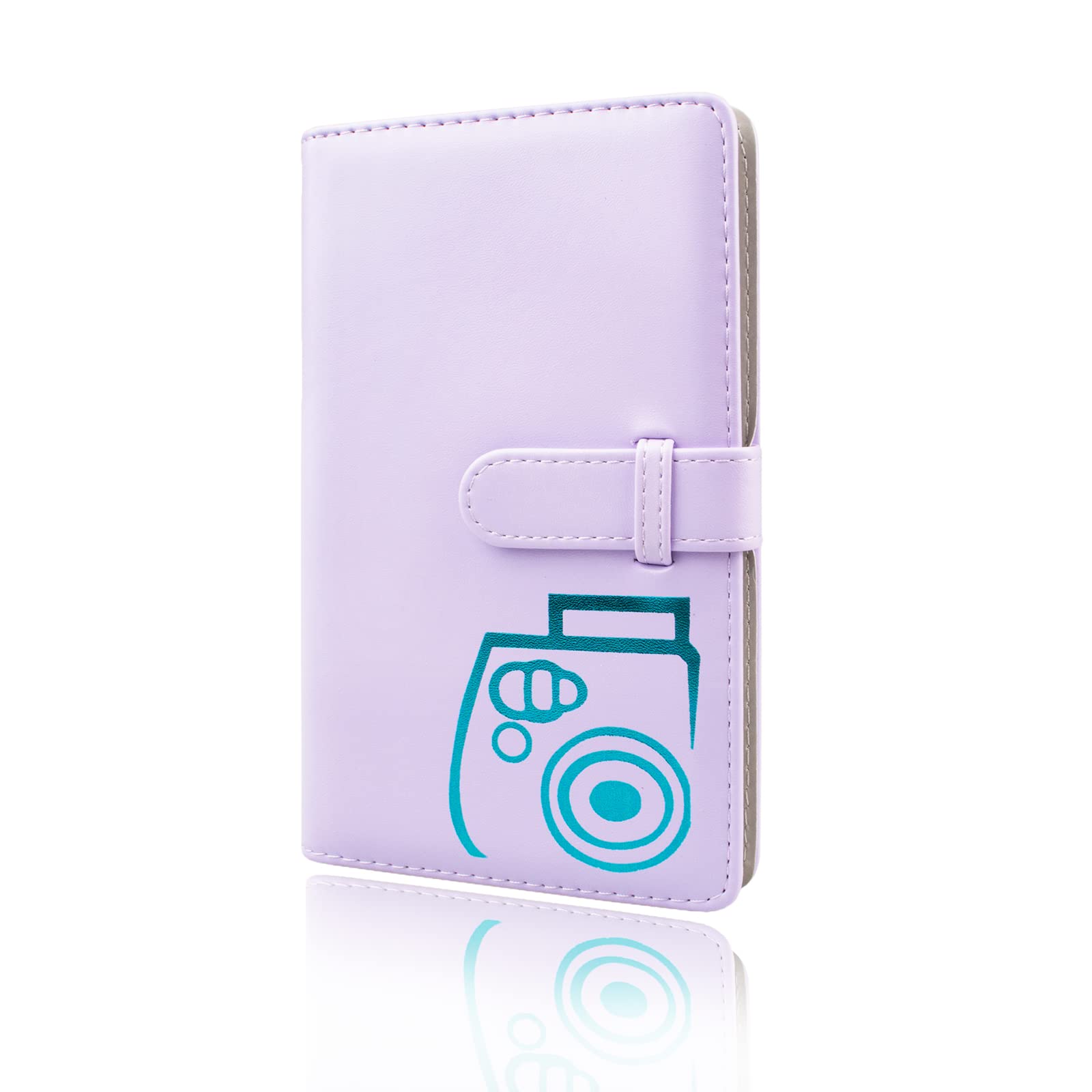 Rieibi 96 Pockets Mini Photo Album, Wallet PU Leather Photo Album for Fujifilm Instax Mini 12/11/8/9/7s/25/70/90/Mini Evo Instant Camera, Colorful Photo Album for Polaroid