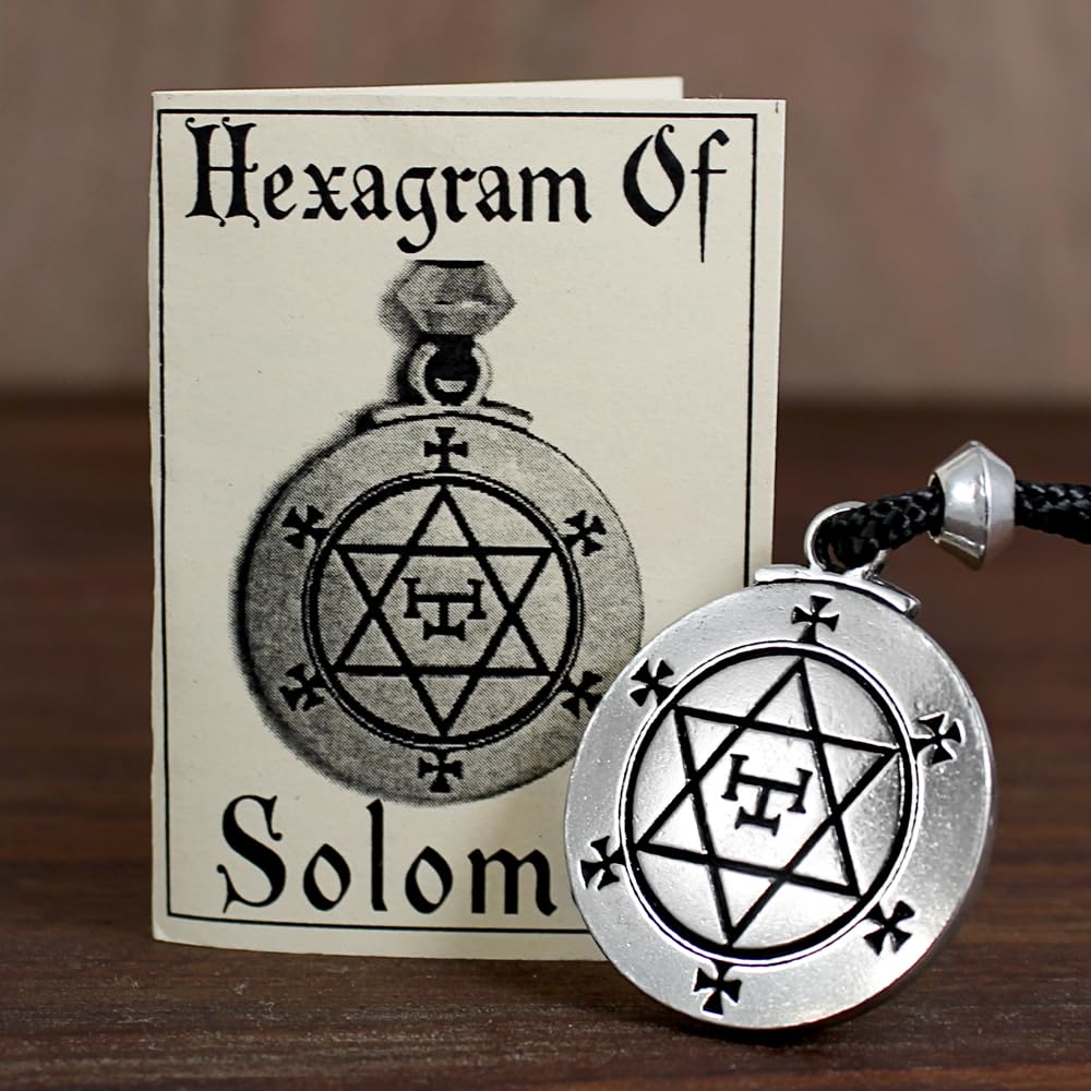 Hexagram Pendant Necklace | Star Of David Celtic Symbol Stainless Steel Necklace | Minimalist Jewelry Gift