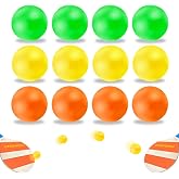 Pandahero Beach Paddle Ball Replacement Set - 12 Colorful High Visibility Waterproof Balls, Suitable for Smash Ball, Pro Kadima, and All Kinds of Outdoor Beach Paddle Games